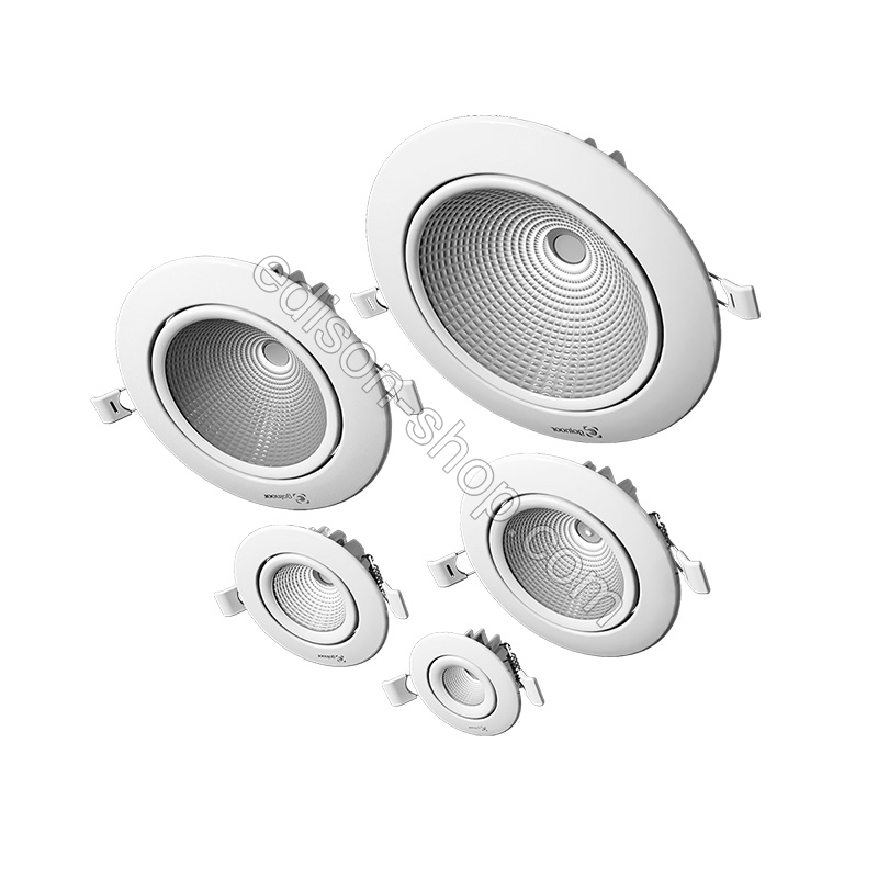  چراغ سقفی توکار گرد ال ای دی گلنور مدل گارنت 