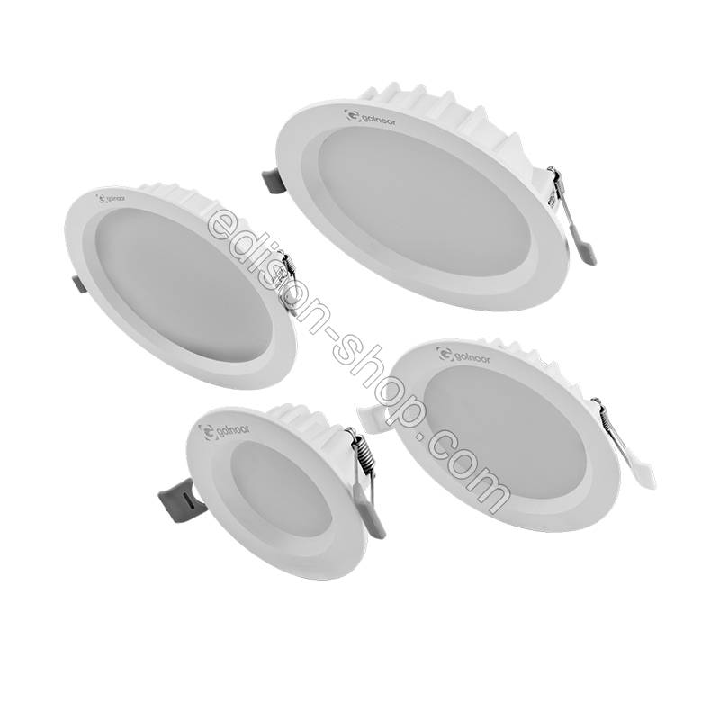  چراغ سقفی توکار گرد ال ای دی گلنور مدل مایا 